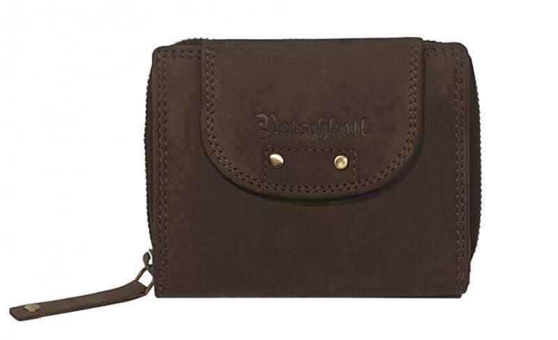 Ratschkatl - Ratschkatl Loni Damenbörse mit RV und RFID echt Leder braun Braun von Ratschkatl