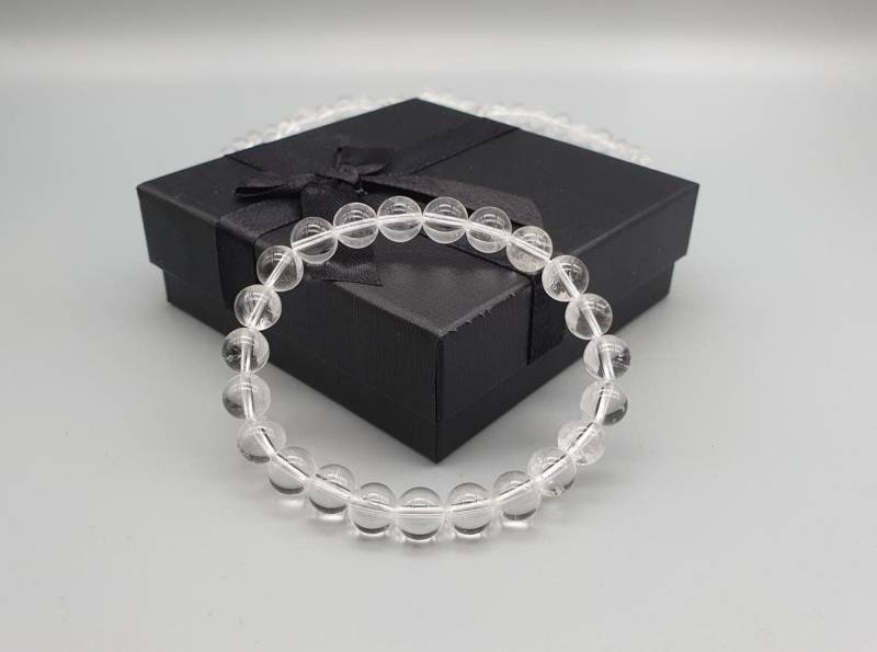 Bergkristall Kugel Armband Mit Geschenkbox 185 X 8mm von RauchundOel