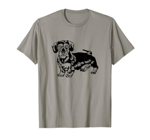 Rauhaardackel Dackel Teckel Hund Hundebesitzer Herren Damen T-Shirt Rauhaardackel Dackel Teckel Hund Hundebesitzer Herren Damen T-Shirt von Rauhaardackel Geschenke Geschenk Jäger Hundehalter