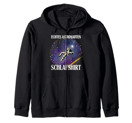 Echtes Astronauten Schlafshirt Jungen Universum Kinder Fun Kapuzenjacke von Raumfahrer Astronaut Weltall Raketen Jung Geschenk