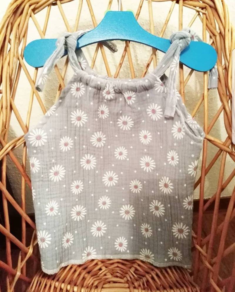 Musselin Hängerchen Top Trägertop von Raupenbande