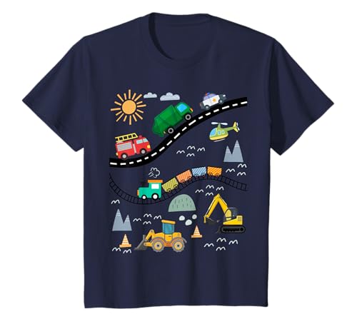 Kinder Autos, Lastwagen, Fahrzeuge, Dinge, die überall hingehen, Kleinkind, Kleiner Junge T-Shirt Kinder Autos, Lastwagen, Fahrzeuge, Dinge, die überall hingehen, Kleinkind, Kleiner Junge T-Shirt von RavLik