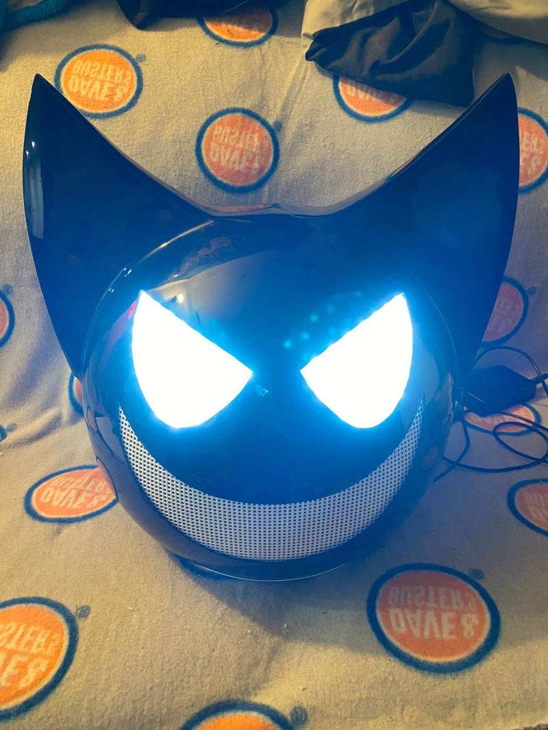 Schwarzer Kat Dj Helm Schwarzer Kat Dj Helm von RaveHelmetsInc