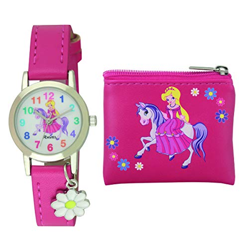 Ravel - Little Gems Armbanduhr und Handtasche für Kinder, Pony, Petite, Riemen von Ravel