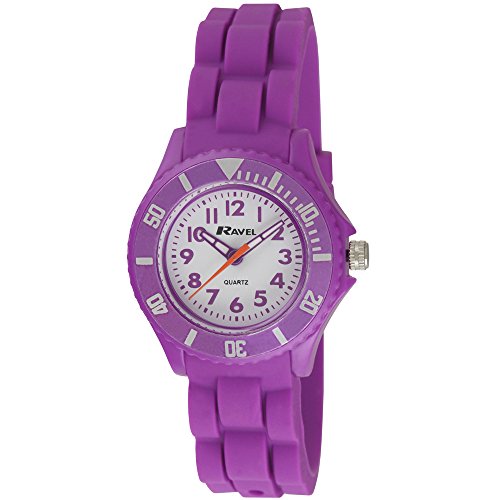 Ravel Kinder Analog Quarz Uhr mit Silikon Armband R1802.7 von Ravel