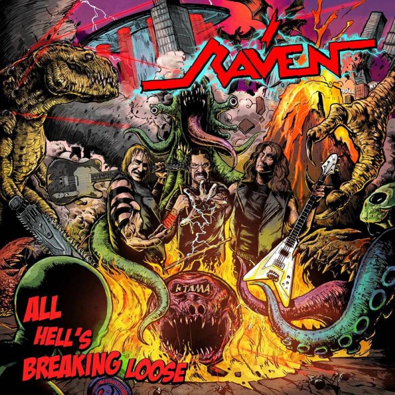 Raven All hell's breaking loose CD multicolor von Raven