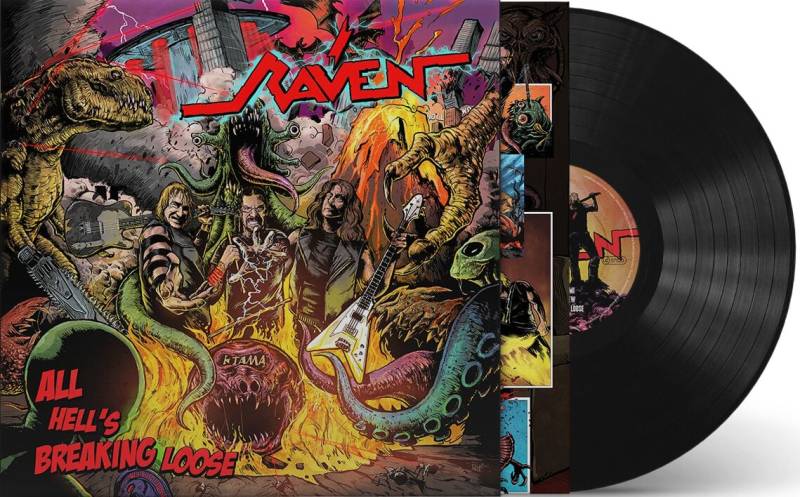 Raven All hell's breaking loose LP multicolor von Raven