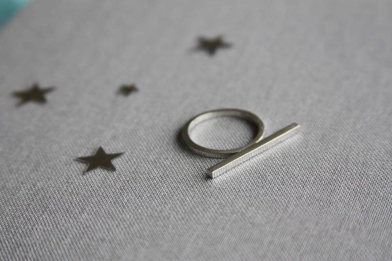 Ring Aus Sterlingsilber Bar Ring Aus Sterlingsilber Bar von RavenTusonJewellery