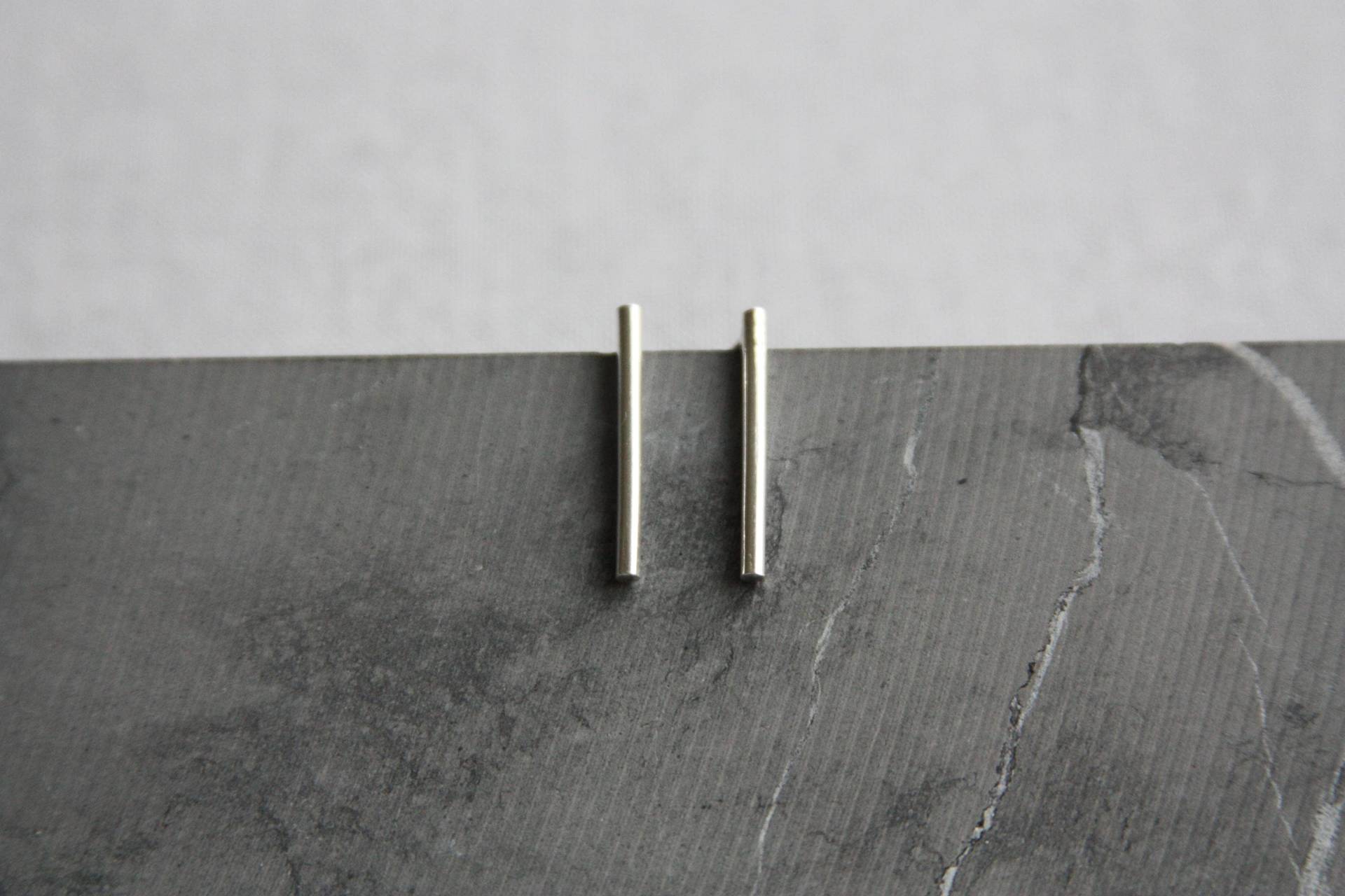 sterling Silber Lange Bar Ohrstecker sterling Silber Lange Bar Ohrstecker von RavenTusonJewellery