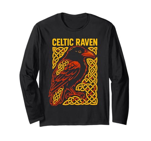 Celtic Raven Damen Dark Academia Langarmshirt Celtic Raven Damen Dark Academia Langarmshirt von Ravenclad: Dark Academia & Raven Clothing