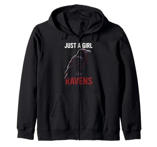 Girl Loves Ravens Dark Academia Frauenabend Kapuzenjacke Girl Loves Ravens Dark Academia Frauenabend Kapuzenjacke von Ravenclad: Dark Academia & Raven Clothing