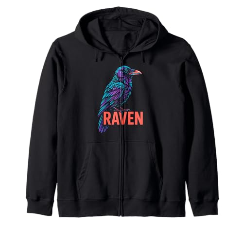 Raven Night Vintage Damen Krähe Kapuzenjacke Raven Night Vintage Damen Krähe Kapuzenjacke von Ravenclad: Dark Academia & Raven Clothing