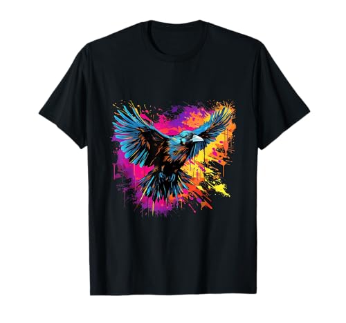 Raven Soaring Dark Academia Paint Damen Crow Creepy Night T-Shirt Raven Soaring Dark Academia Paint Damen Crow Creepy Night T-Shirt von Ravenclad: Dark Academia & Raven Clothing