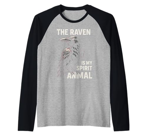 Raven Spirit Dark Academia Damen Raglan Raven Spirit Dark Academia Damen Raglan von Ravenclad: Dark Academia & Raven Clothing