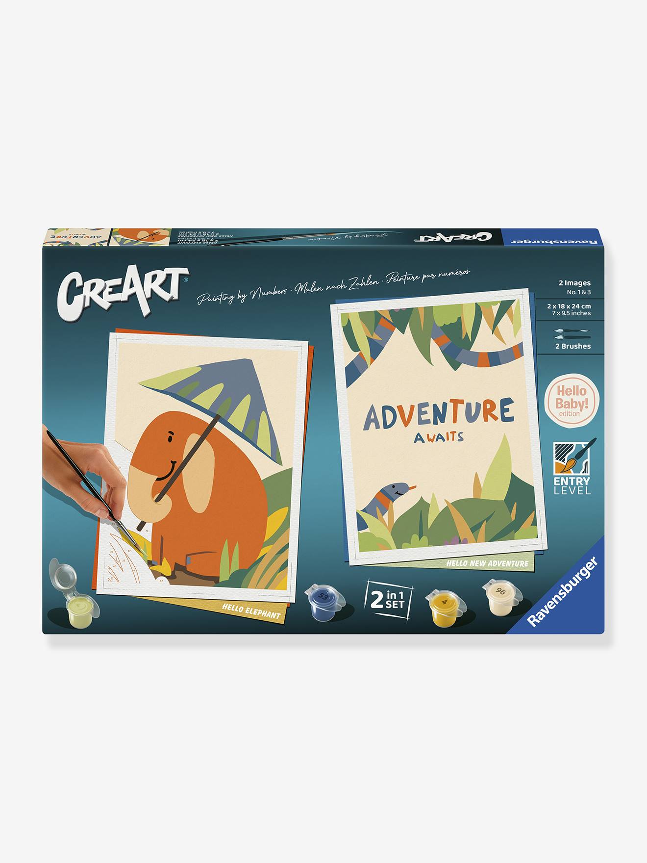 Kinder Mal-Set CreArt Hallo Baby: Safari Ravensburger von Ravensburger