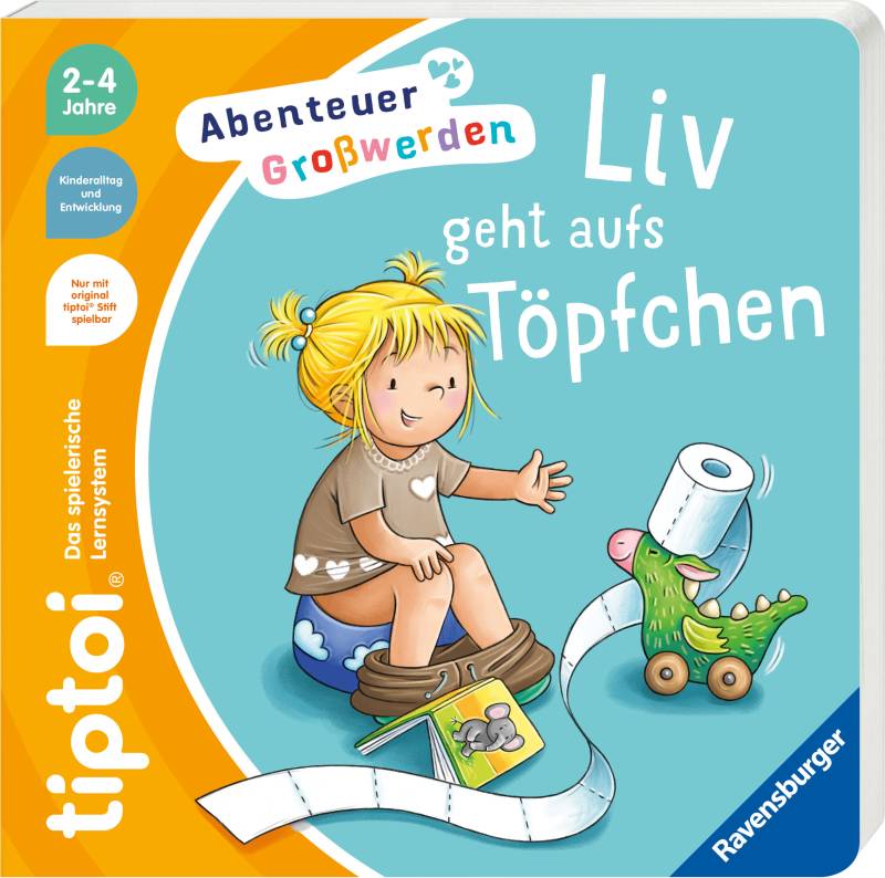 Ravensburger Buch "tiptoi Abenteuer Großwerden - Liv geht aufs Töpfchen" Made in Europe von Ravensburger