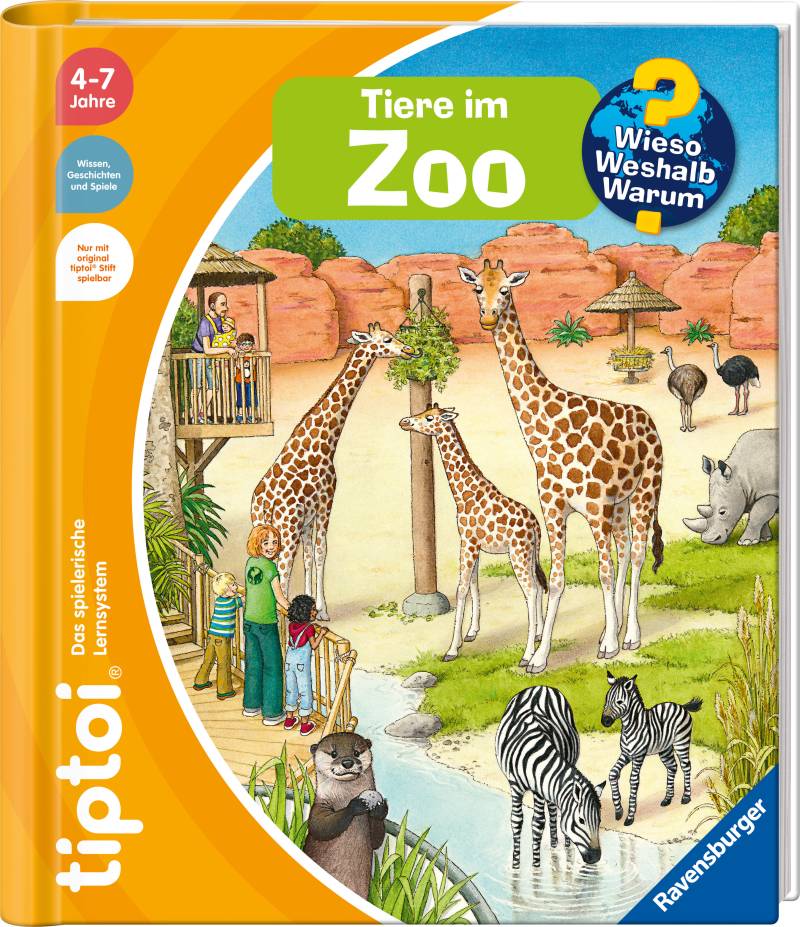 Ravensburger "tiptoi Wieso? Weshalb? Warum? Tiere im Zoo" Made in Europe von Ravensburger