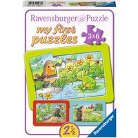 Ravensburger My first Puzzle - Rahmenpuzzle Kleine Gartentiere, 3x6 Teile von Ravensburger