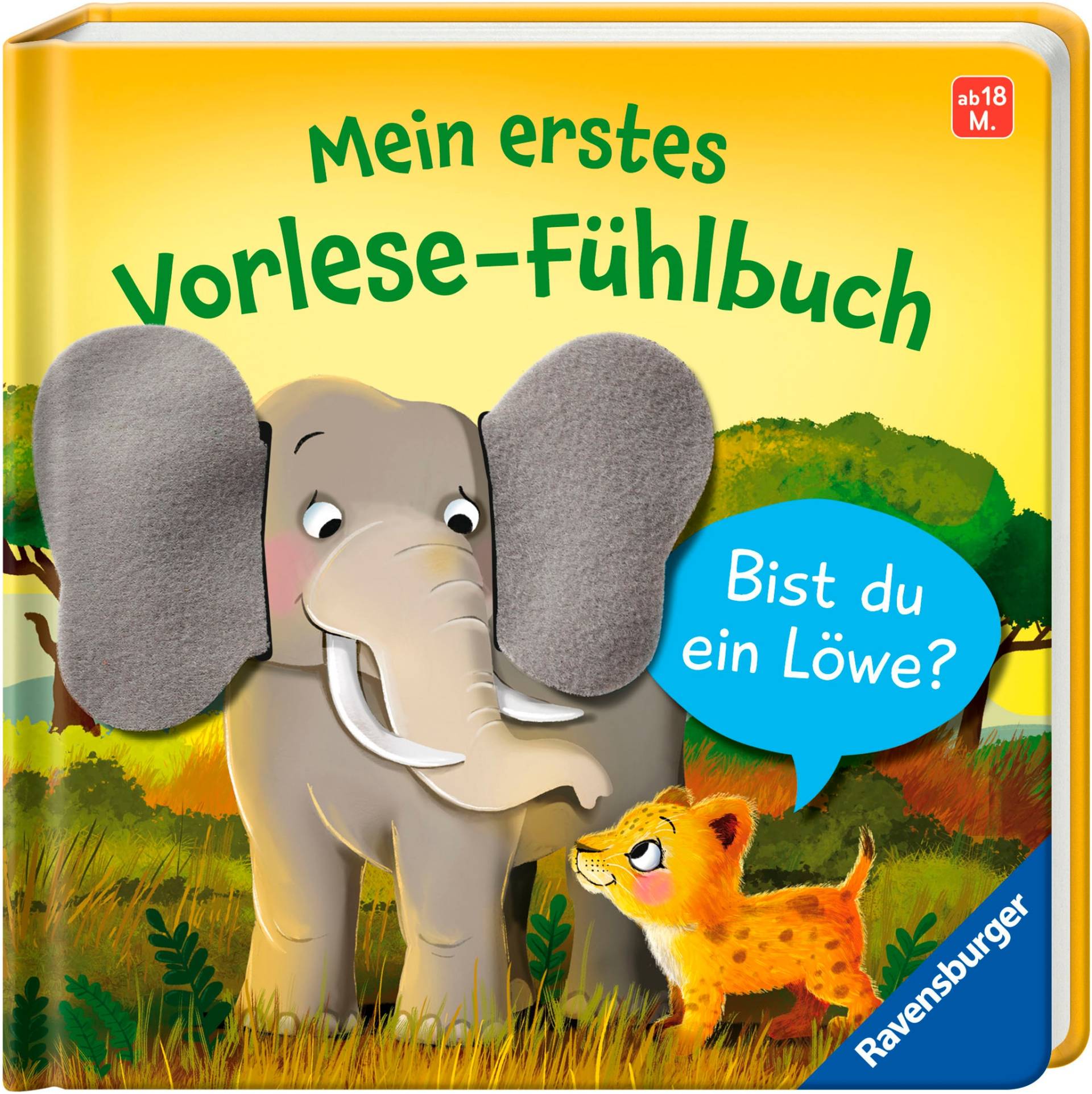 Ravensburger "Pappbilderbuch, Mein erstes Vorlese-Fühlbuch Bist du ein Löwe?" von Ravensburger