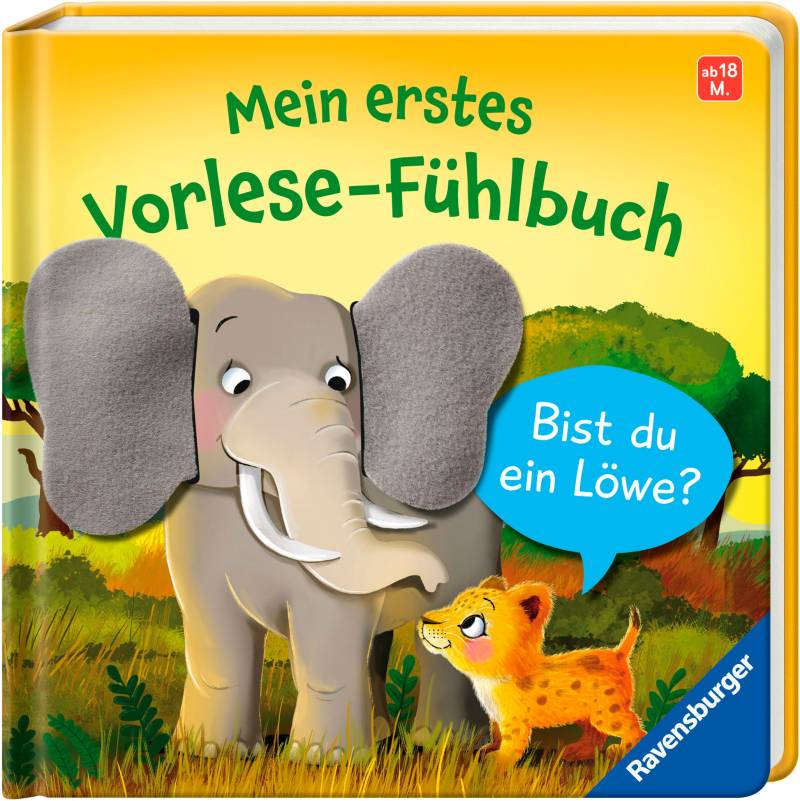 Ravensburger "Pappbilderbuch, Mein erstes Vorlese-Fühlbuch Bist du ein Löwe?" von Ravensburger