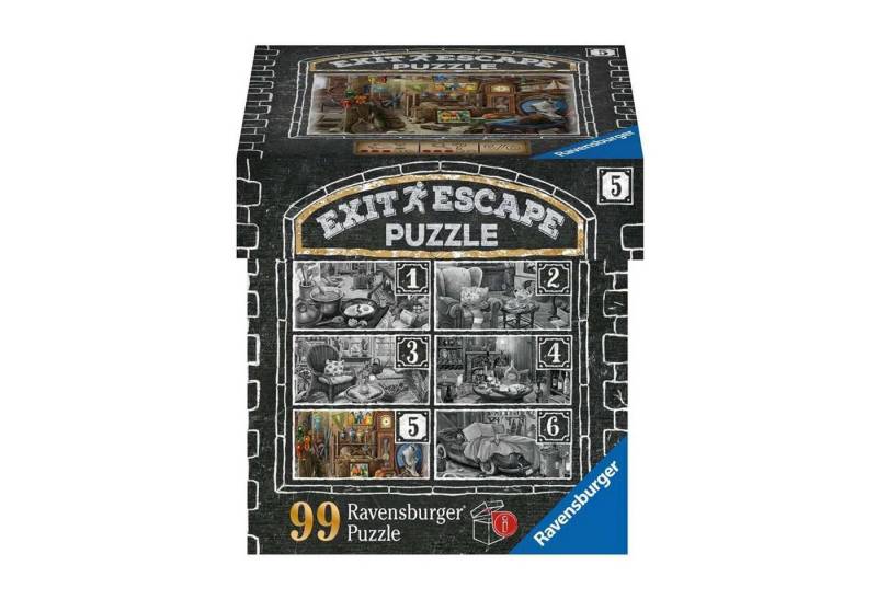 Ravensburger Quarzuhr Ravensburger Puzzle - Im Gutshaus Dachboden - 99 Teile von Ravensburger