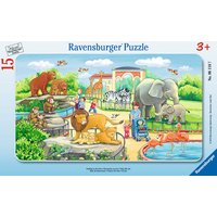 Ravensburger Rahmenpuzzle - Ausflug in den Zoo 15 Teile von Ravensburger