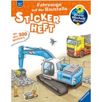 Ravensburger Wieso? Weshalb? Warum? Stickerheft: Fahrzeuge auf der Baustelle von Ravensburger