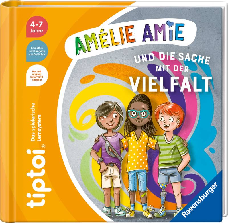 Ravensburger "tiptoi Bildergeschichten über den Umgang mit Gefühlen" - Amélie Amie und die Sache mit der Vielfalt; Made in Europe von Ravensburger