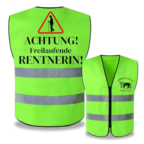 Renteneintritt Geschenk Frau Männer Rentnerin Weste für Ruhestand Rente Geschenk Scherzartikel Lustige Ruhestand Geschenk Lustige Ruhestand Geschenk Abschiedsgeschenk Kollegen (Männer A) von Raveparty