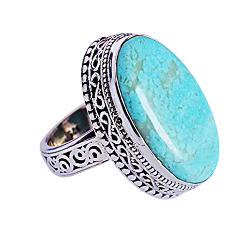 Arizona Ring mit türkisfarbenem Edelstein, 925er Sterlingsilber, toller Designer-Schmuck, für Frauen -5920, Stein, Arizona Türkis, Arizona Ring mit türkisfarbenem Edelstein, 925er Sterlingsilber, toller Designer-Schmuck, für Frauen -5920, Stein, Arizona Türkis, von Ravishing Impressions Jewellery