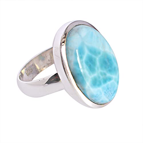 Larimar Ring aus massivem 925er Sterlingsilber, toller Designer-Schmuck, für Damen, -5726 Sz-K, Stein:, Larimar Larimar Ring aus massivem 925er Sterlingsilber, toller Designer-Schmuck, für Damen, -5726 Sz-K, Stein:, Larimar von Ravishing Impressions Jewellery