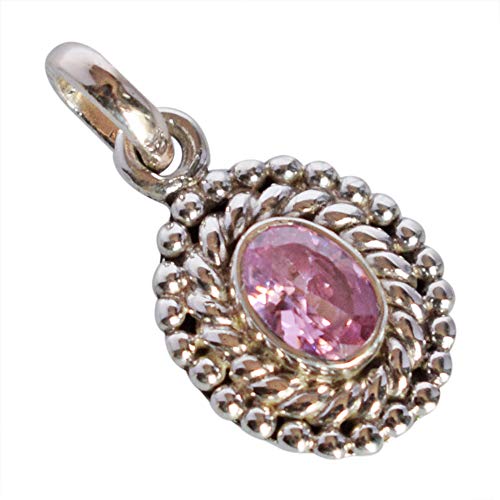 Ravishing Impressions 925 Silber Rosa Quarz Heilung Anhänger Halskette - Sanfter Liebeskristall Schmuck für emotionale Balance - Handgefertigter Edelstein mit Kette, 7x5, Edelstein Sterling Silber Ravishing Impressions 925 Silber Rosa Quarz Heilung Anhänger Halskette - Sanfter Liebeskristall Schmuck für emotionale Balance - Handgefertigter Edelstein mit Kette, 7x5, Edelstein Sterling Silber von Ravishing Impressions