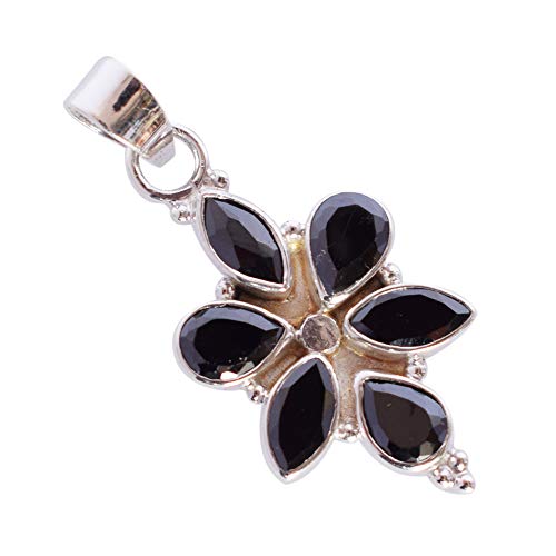 Ravishing Impressions 925 Silber Schwarzer Onyx Edelstein Anhänger Halskette - Schutz & Stabilität Kristallschmuck - Handgefertigter Anhänger mit Kette, 8x4, 8x5, Edelstein Sterling Silber, Onyx Ravishing Impressions 925 Silber Schwarzer Onyx Edelstein Anhänger Halskette - Schutz & Stabilität Kristallschmuck - Handgefertigter Anhänger mit Kette, 8x4, 8x5, Edelstein Sterling Silber, Onyx von Ravishing Impressions