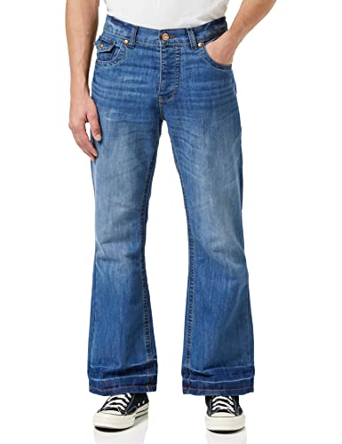 Raw Indigo Ltd Herren A42 Bootcut Jeans, Blau (Lightwash Lightwash), 36L von Raw Indigo Ltd