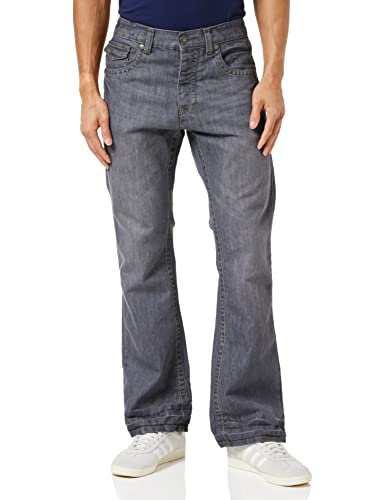 Raw Indigo Ltd Herren A42 Bootcut Jeans, Grau (Grey Grey), W32/L30 (Hersteller Größe: 32S) von Raw Indigo Ltd