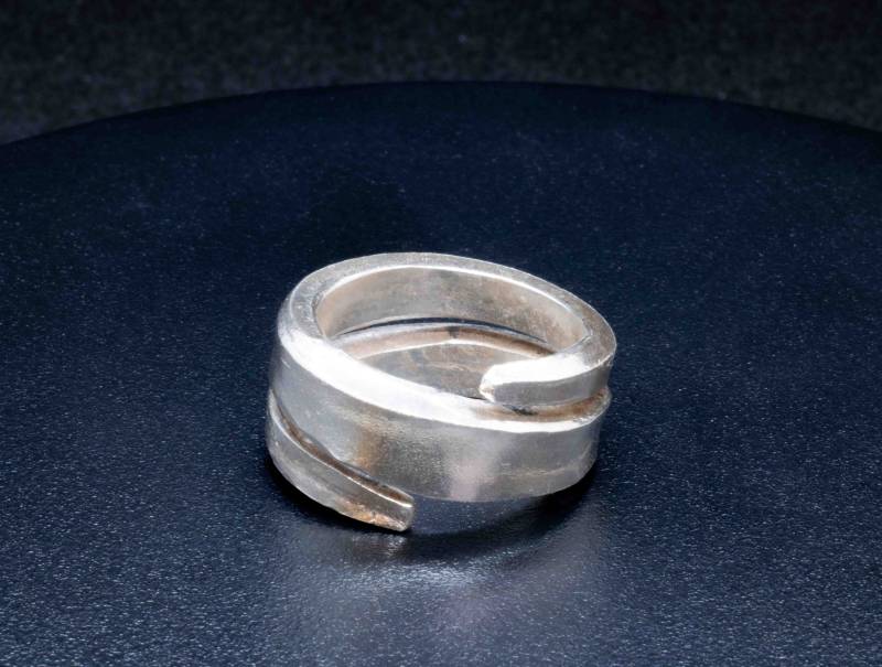 Handgeschmiedeter Silberring 999 von RawGemstonesShop