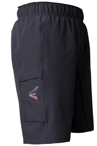 Easton | M20 Game Use & Training Shorts | Slowpitch Softball | Erwachsenengrößen | Mehrere Farben, Anthrazit/Sterne & Streifen, Groß von Rawlings