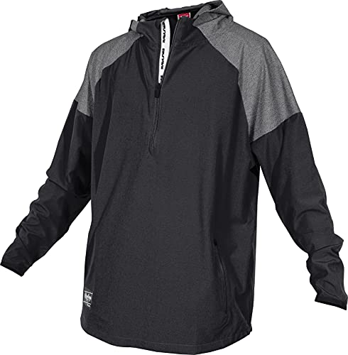 Rawlings Herren Colorsync, Erwachsenengrößen, Mehrere Farben Color Sync Langarm-Jacke für Erwachsene, Größe M, Schwarz, Medium von Rawlings