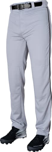 Rawlings Halbrelaxte Baseballhose in voller Länge, solide und paspelierte Optionen, Erwachsenengrößen, mehrere Farben von Rawlings