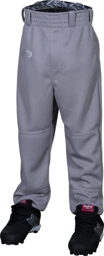 Rawlings | REMIX | T-Ball & Youth | Baseball & Softball | Game/Practice Pants | Grey/Black | X-Small von Rawlings