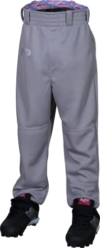Rawlings | REMIX | T-Ball & Youth | Baseball & Softball | Game/Practice Pants | Grey/Pink | Small von Rawlings