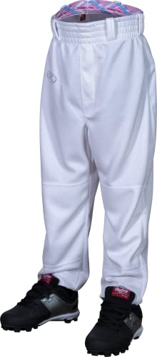 Rawlings | REMIX | T-Ball & Youth | Baseball & Softball | Game/Practice Pants | White/Pink | X-Large von Rawlings
