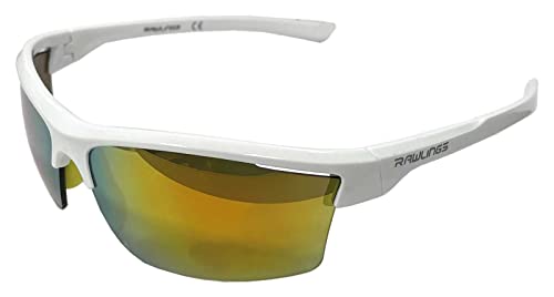 Rawlings SMU Jugend Baseball Sonnenbrille, Orange/Abendrot im Zickzackmuster (Sunset Chevron), Einheitsgröße von Rawlings