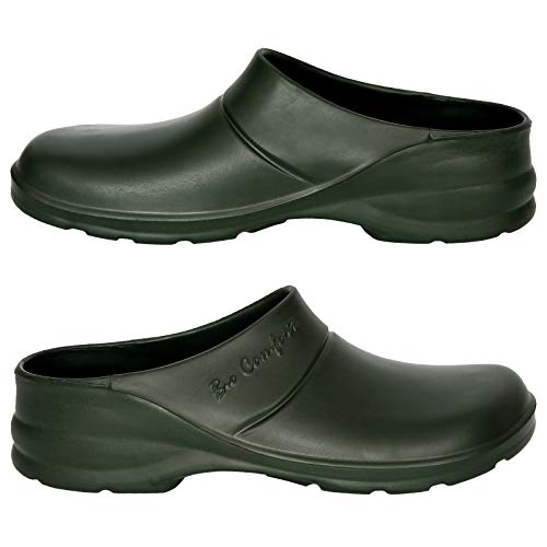 Rawpol Gartenschuhe Gartenclogs Clogs Schlappen Clogsschuhe Freizeitschuhe Grün(BLBIO) (43) von Rawpol