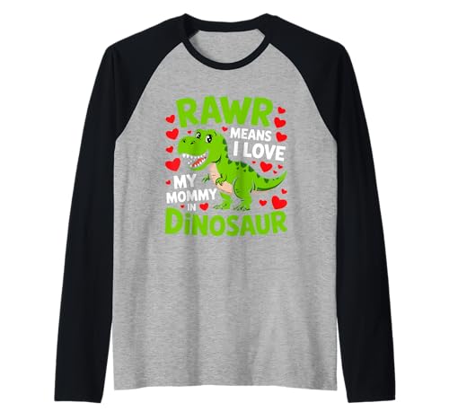 Kids I Love My Mommy Rawr Dinosaurier Mama Muttertag Kleinkind Raglan Kids I Love My Mommy Rawr Dinosaurier Mama Muttertag Kleinkind Raglan von Rawr Mean I Love My Mommy In Dinosaur Mother's Day
