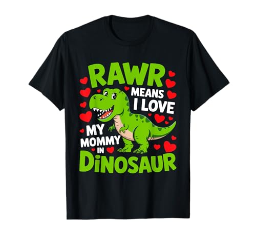Kids I Love My Mommy Rawr Dinosaurier Mama Muttertag Kleinkind T-Shirt von Rawr Mean I Love My Mommy In Dinosaur Mother's Day