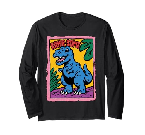 Lustiger Dinosaurier T-Rex Rawr-Some süßes Dino-Geschenk für Kinder Langarmshirt Lustiger Dinosaurier T-Rex Rawr-Some süßes Dino-Geschenk für Kinder Langarmshirt von Rawr-some Dino Kids