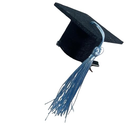 Abschlusshutschärpe für Abschlussfeier, Abschlusshüte – Haarband mit Doktorhut-Clip – 10 Haarnadeln für Abschlusshüte von Raxove
