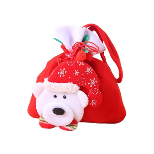 Aufbewahrungstasche für Weihnachtsmann-Puppen mit Kordelzug – Aufbewahrungstasche für Weihnachtsmannpuppen | Wiederverwendbare Geschenktaschen für Puppen, bequeme von Raxove