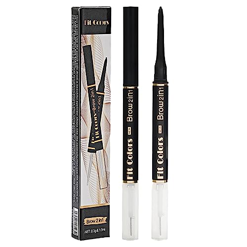 Augenbrauenstift, Doppelseitiger Doppelkopf-Brauen-Make-up-Stift, Ultrapräzises Brauen-Set für feine Spitzen, Formen, Definitionen, Füllen und Brauen-Make-up für Frauen und Mädchen Raxove von Raxove